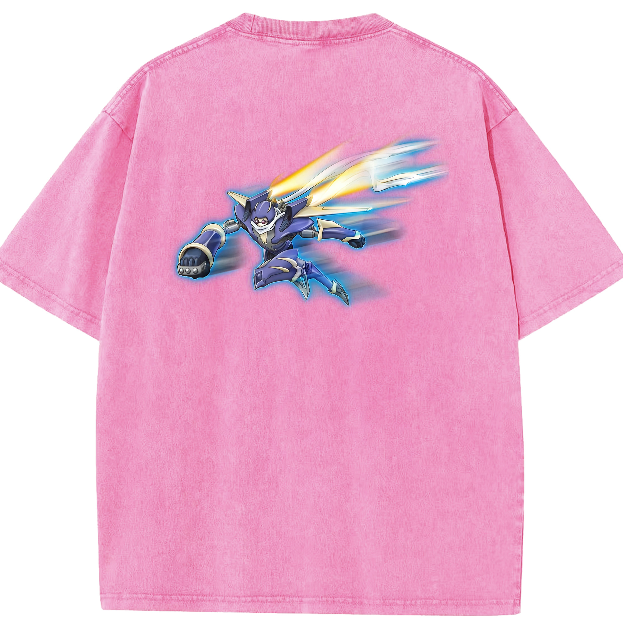 （画像用） 遊☆戯☆王 Yu-Gi-Oh! 綿100% ヴィンテージ風 半袖Tシャツ（背面プリント）